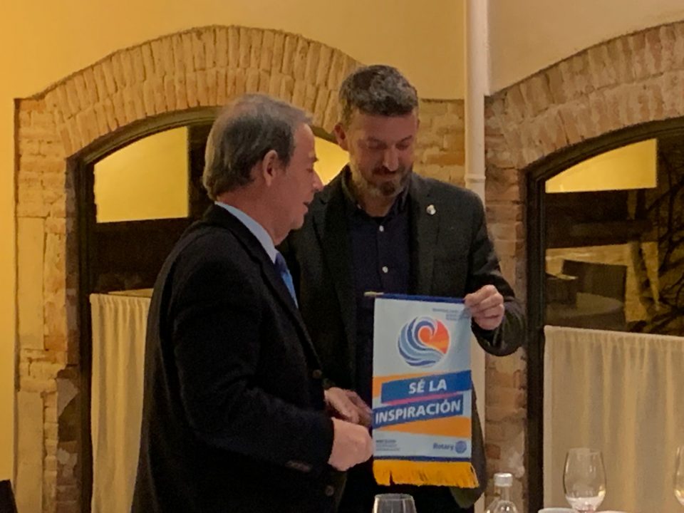 Eduardo Cuello visita el Rotary Club de Vilafranca del Penedès